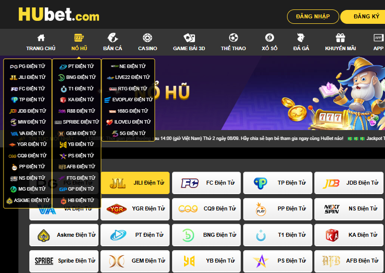 Tỷ lệ trả thưởng và Jackpot tại nổ hũ Hubet